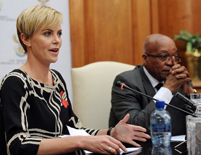 Charlize Theron Speaks At United Nations Discussion On AIDS