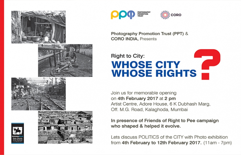 CORO and and Photography Promotion Trust (PPT) co-host ‘Right to City’ photography exhibition at Kala Ghoda Arts Festival 2017