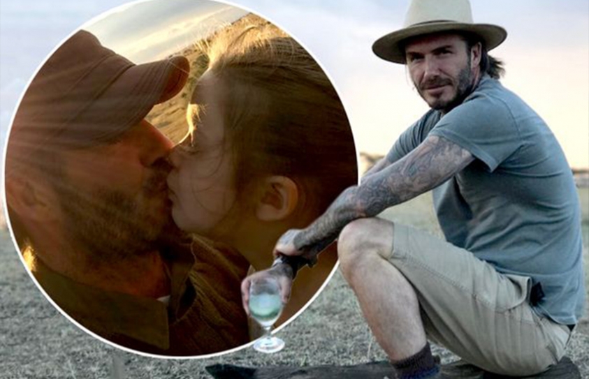   David Beckham Sparks Off Parenting Debate After Photo Showing Him Kissing His Daughter On The Lips 