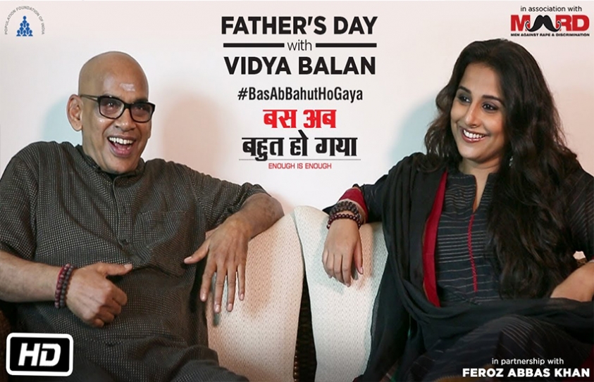   Vidya Balan Makes A Statement For Gender Equality As She Posts An Endearing Video With Dad