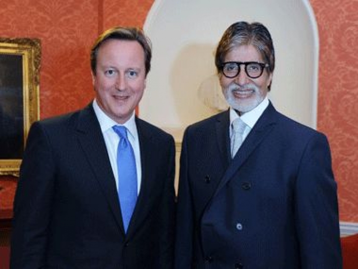 Bollywood Legend Amitabh Bachchan met UK PM David Cameron For a Charity Initiative For Diabetes