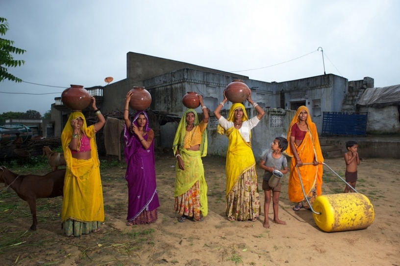 Water Wheel to ease burden on women