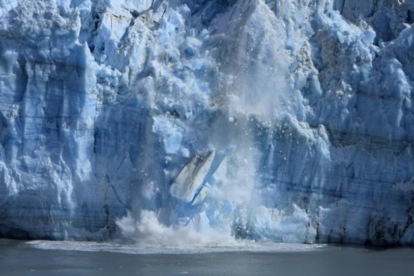 Melting ice caps may slow negative effects of global warming