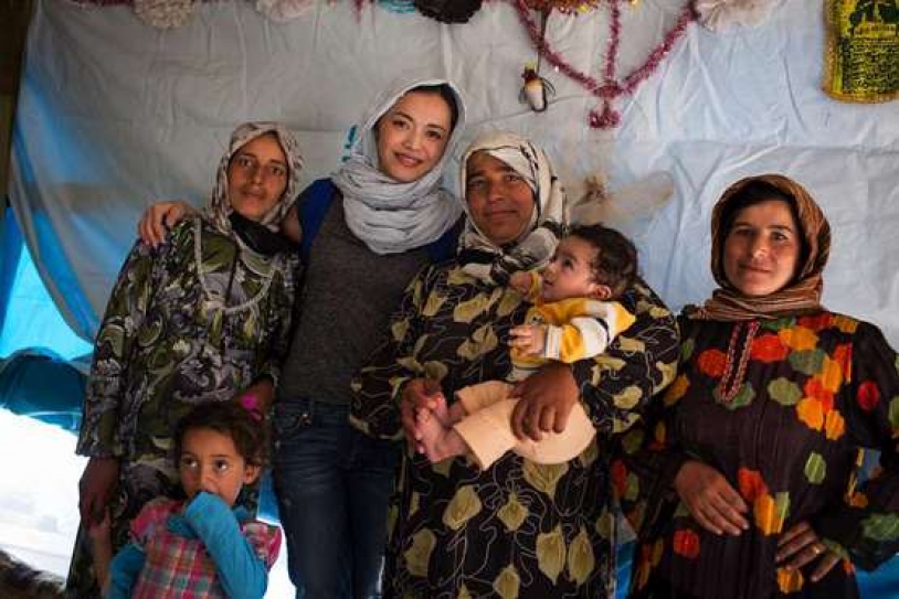 Chinese Film Star Yao Chen Visits Syrian Refugees