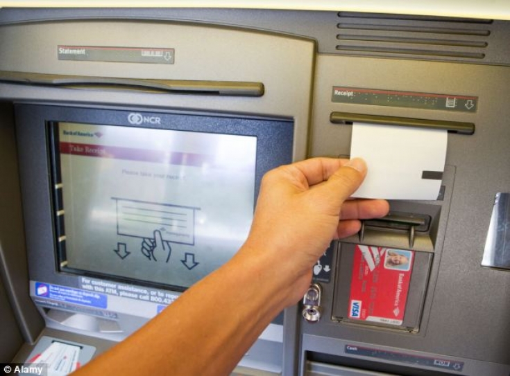 ATM paper-slip receipt can cause cancer, contains harmful chemicals