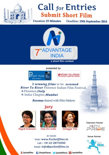 7th Advantage India Short Film Contest organized by Pocket Films, calls for entries