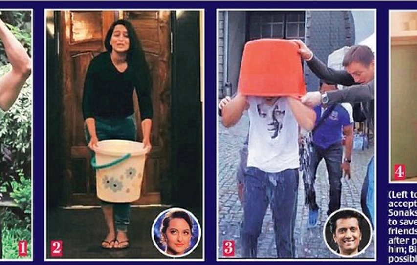 Getting chilly for charity: Warm-hearted Bollywood stars take on the Ice Bucket Challenge