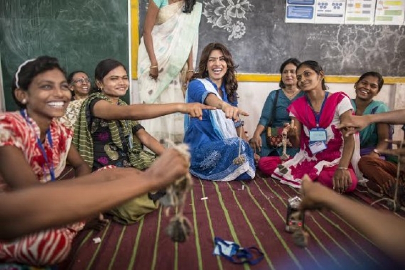 Priyanka Chopra Inspires Teenage Girls In India To Aim High With UNICEF