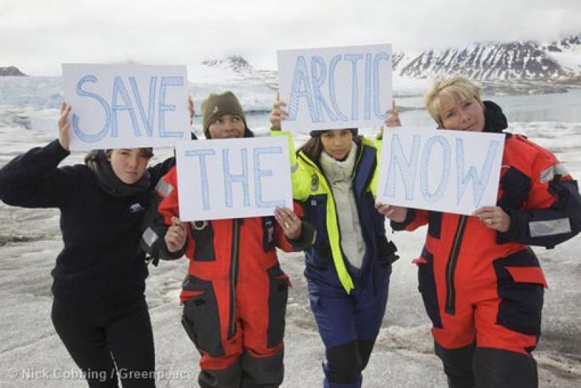 Emma Thompson Visits The Arctic With Greenpeace
