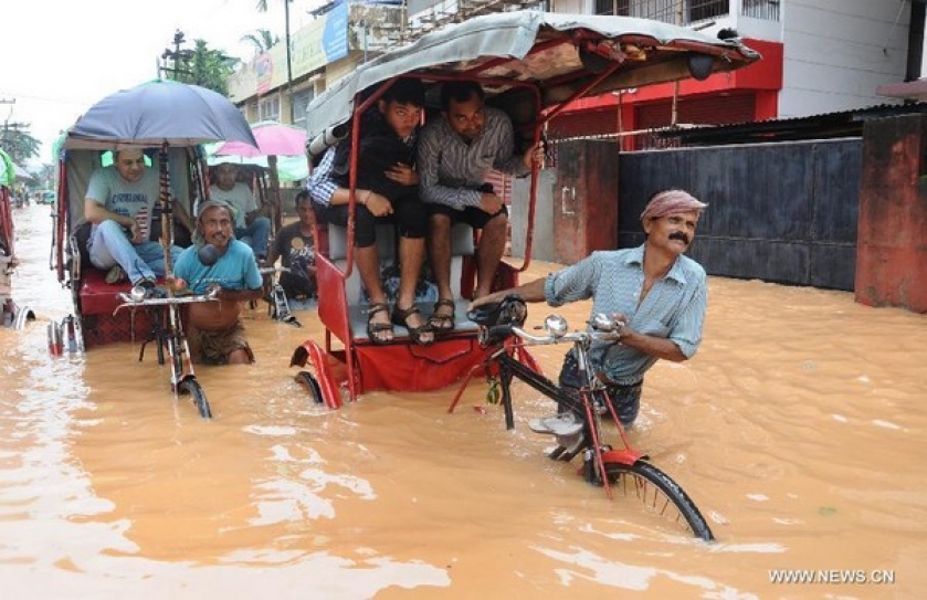 Flood and devastation sweep Assam, Meghalaya