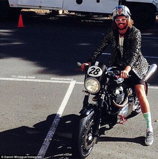 Redfoo and Ronan Keating ride motorbikes for charity
