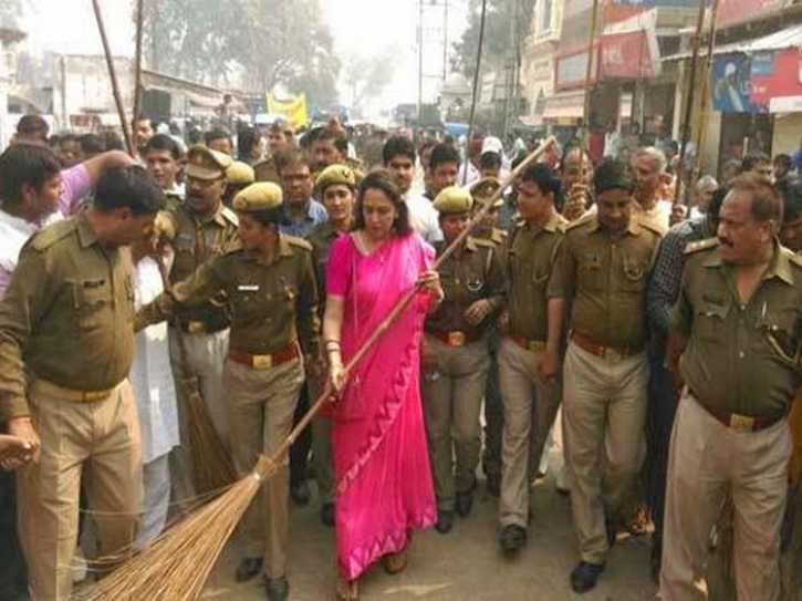 Hema Malini launches cleanliness drive in Vrindavan 