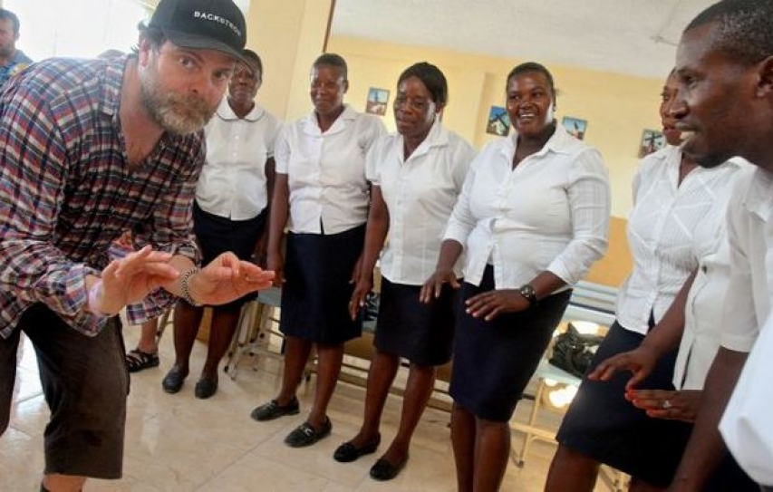 How Rainn Wilson Funded His Own Charity for an Entire Year in Haiti