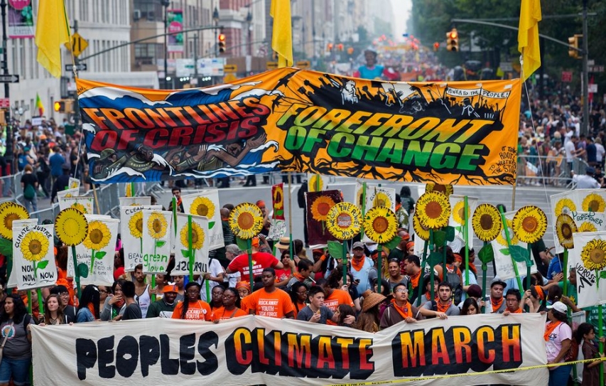 Climate change marchers told to hire private security firm
