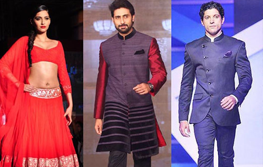 Sonam Kapoor, Abhishek Bachchan and Farhan to walk the ramp for Mijwan