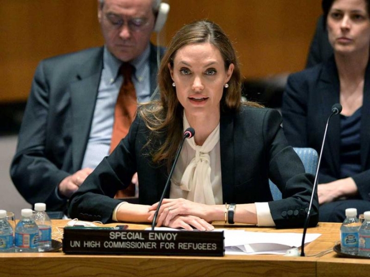 Angelina Jolie Speaks As Syrian Conflict Enters Fifth Year