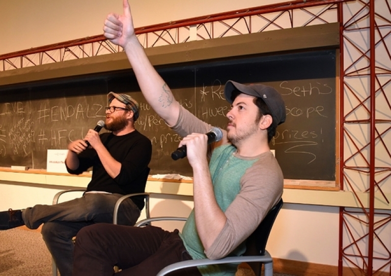 Seth Rogen Visits University Of Vermont To Celebrate Hilarity For Charity U Winners