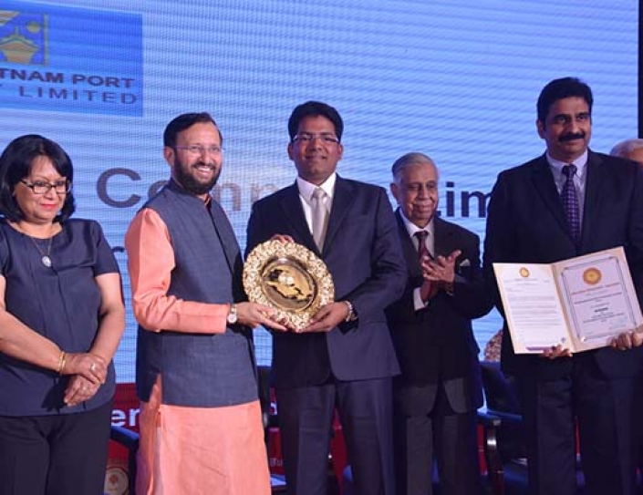Krishnapatnam Port Conferred The “Golden Peacock Environment Management” Award