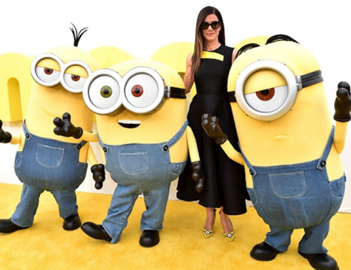 Sandra Bullock To Sign Custom Minions Shoes For Charity Auction.