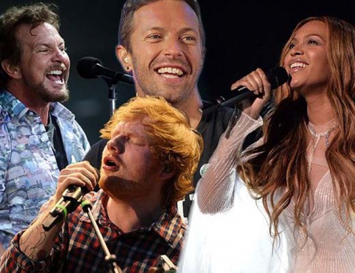 Pearl Jam, Beyonce, Ed Sheeran And Coldplay To Headline 2015 Global Citizen Festival.