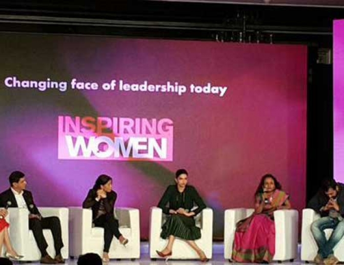 Deepika And Prakash Padukone At The 'Inspiring Women' Event