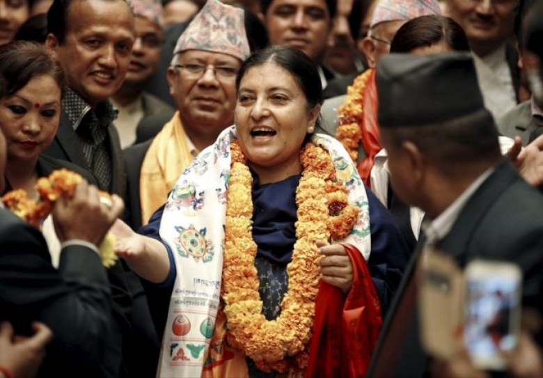 Bidhya Devi Bhandari Elected Nepal's First Female President.