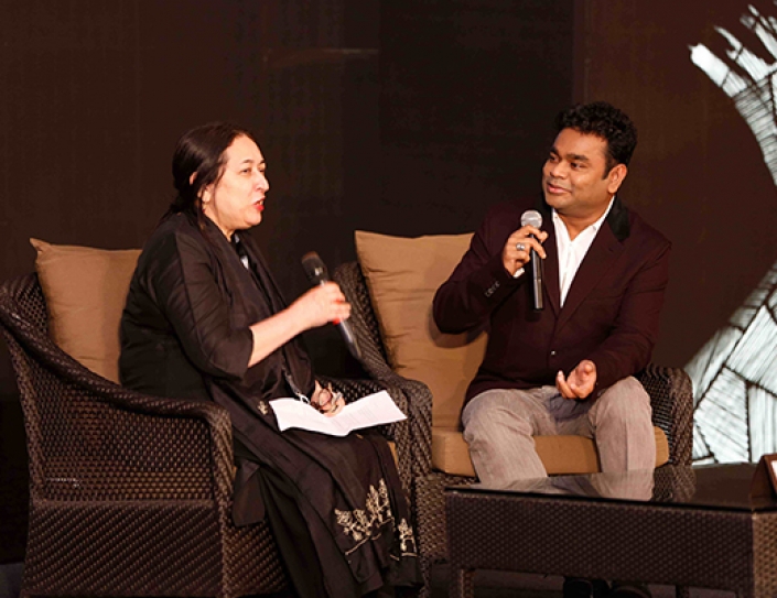 NFDC Film Bazaar 2015 Closes, Marks New Beginnings_AR Rahman Did A Knowledge Series Session With Nasreen Munni Kabir