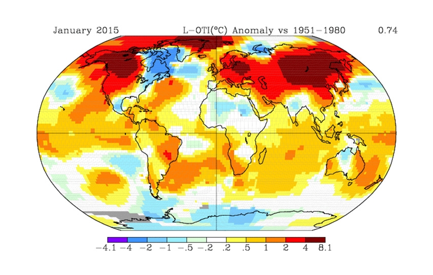 Last January Was The Hottest Global Temperature Anomaly Of Any Month On Record