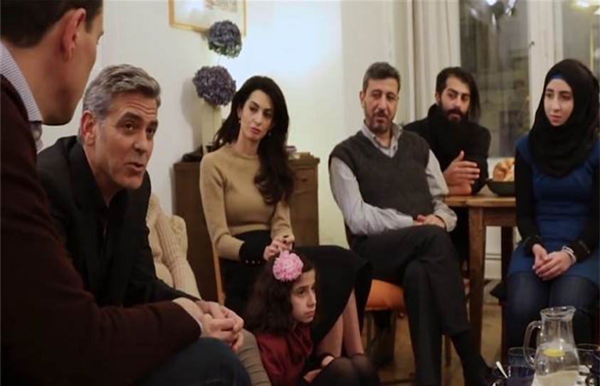George And Amal Clooney Share Stories With Syrian Refugees