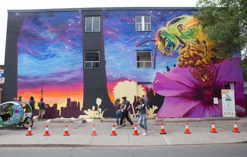 Street Artist Turns His Aerosol Toward Saving The Bees