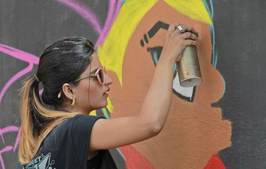 Kajal Singh Wow's Berlin With Her Striking Street Art