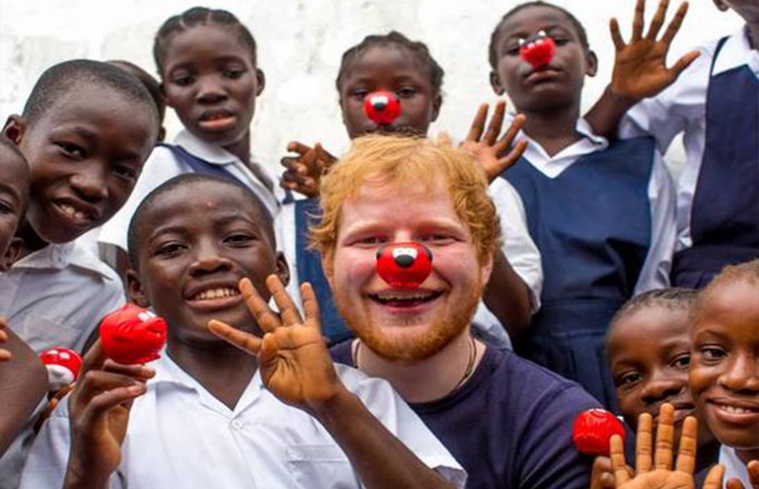 Ed Sheeran Leads A Host Of Huge Names Supporting Red Nose Day