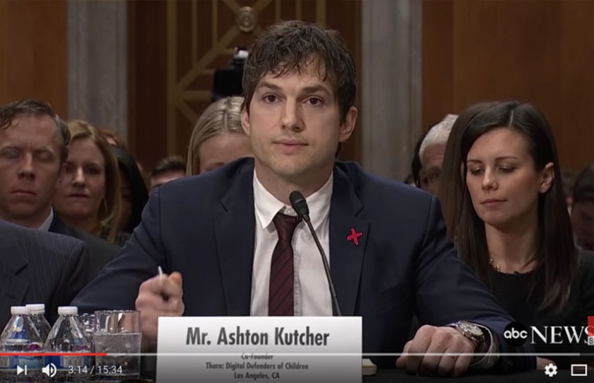 Ashton Kutcher Takes Fight Against Sex Slavery To US Congress 