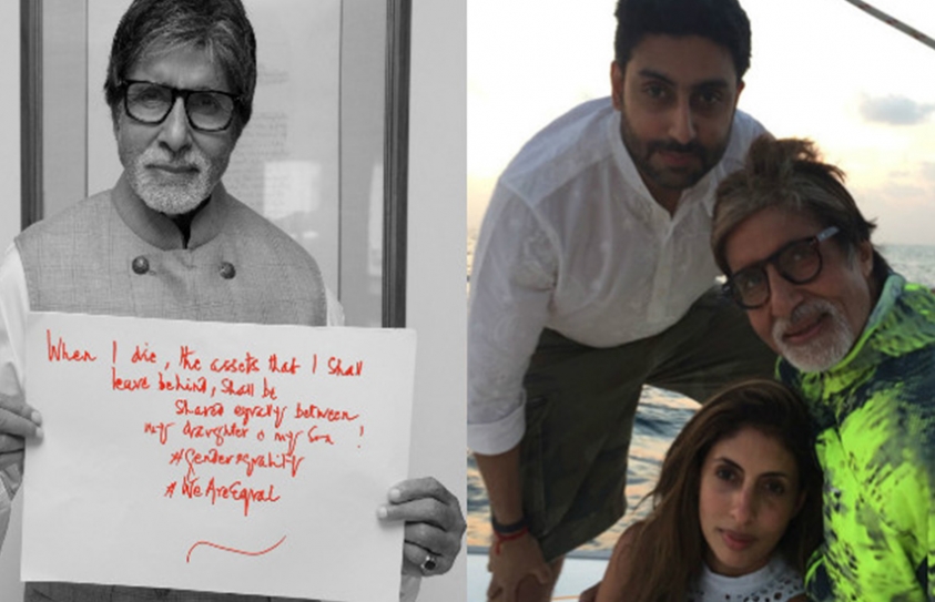 Amitabh Bachchan Supports Gender Equality! Tweets, Will Share Assets Equally Between Abhishek Bachchan And Shweta Nanda