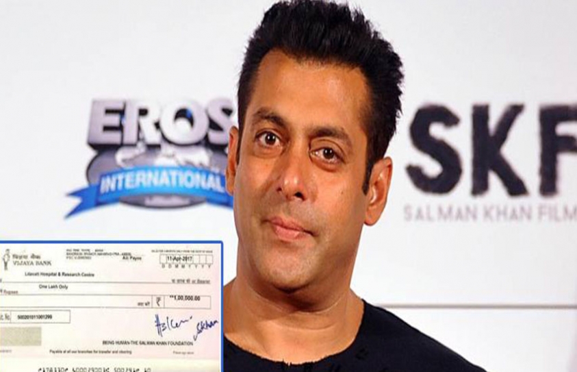 Bollywood’s Sallu Bhai Donates Rs 1 Lakh To A Media Person Suffering From A Dangerous Ailment
