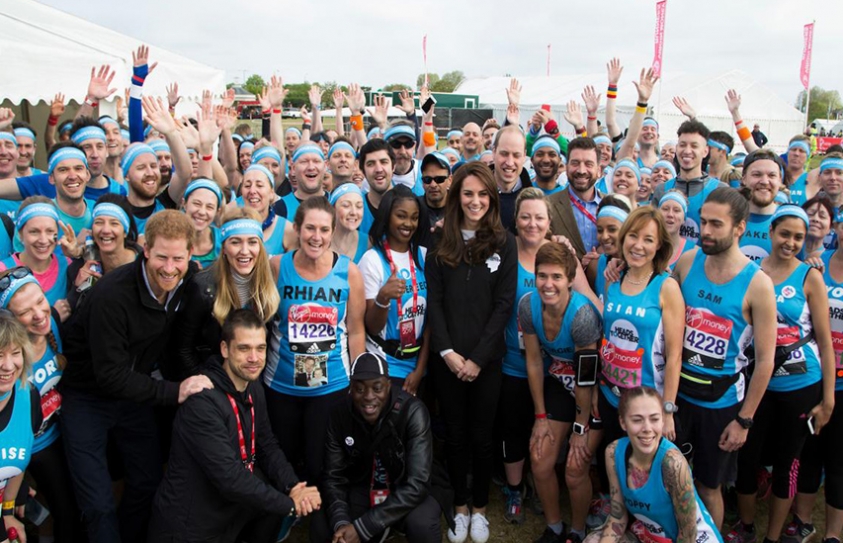  Duke And Duchess Of Cambridge Join Prince Harry In Supporting Mental Health At London Marathon 