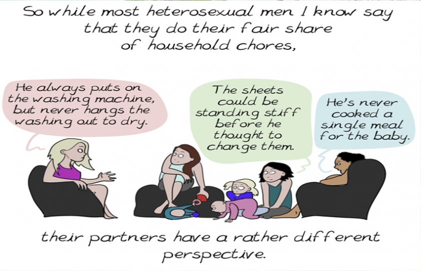  The Gender Wars Of Household Chores: A Feminist Comic 