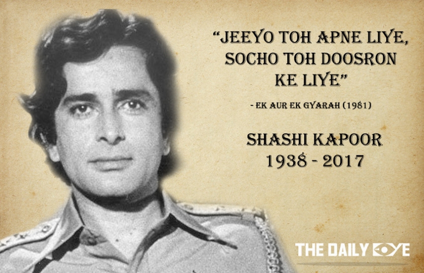 Shashi Kapoor - The Actor Without Airs Is No More