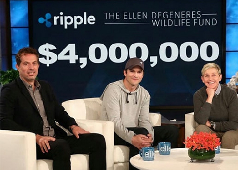 Ashton Kutcher donates $4 Million to the Ellen DeGeneres Wildlife Fund