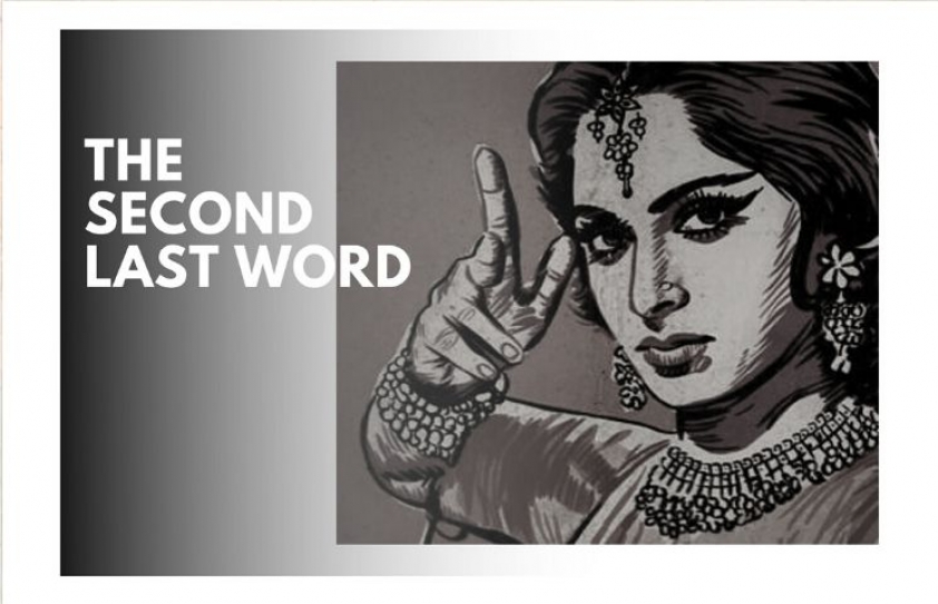 The second last word 