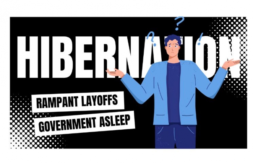 Government in Hibernation - Lay-offs Rampant