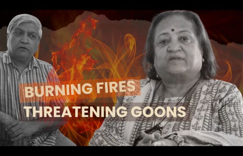 POLITICS: BURING FIRES, THREATNING GOONS