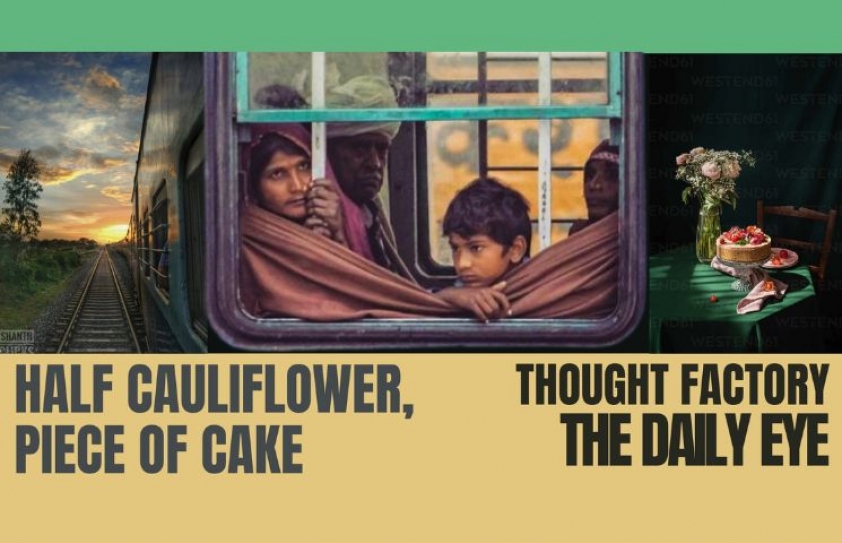 HALF CAULIFLOWER, PIECE OF CAKE