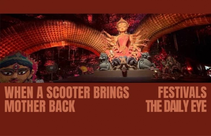 WHEN A SCOOTER BRINGS MOTHER BACK