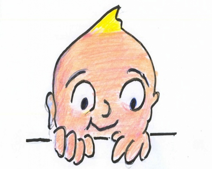 Born Wet, Human Babies are 75 percent water,then comes drying.