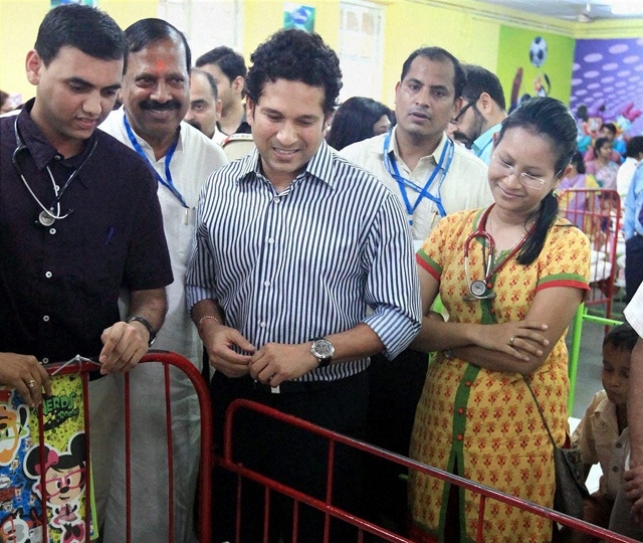 Sachin Tendulkar bats for prevention of cardiac diseases in children