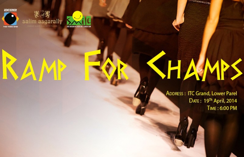 ACEE-The Third Eye Presents- Salim Asgarally for The Smile Foundation to raise funds for a 1000 less privileged children through Ramp For Champs