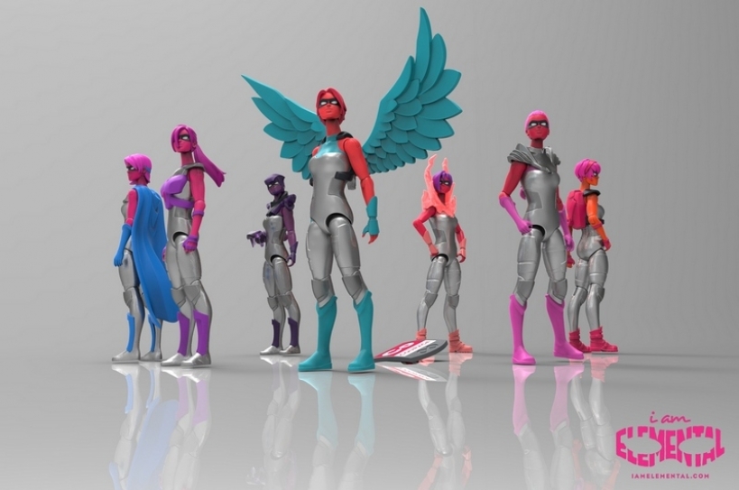 Girl’s Action Figure With A Realistic Breast-To-Hip Ratio