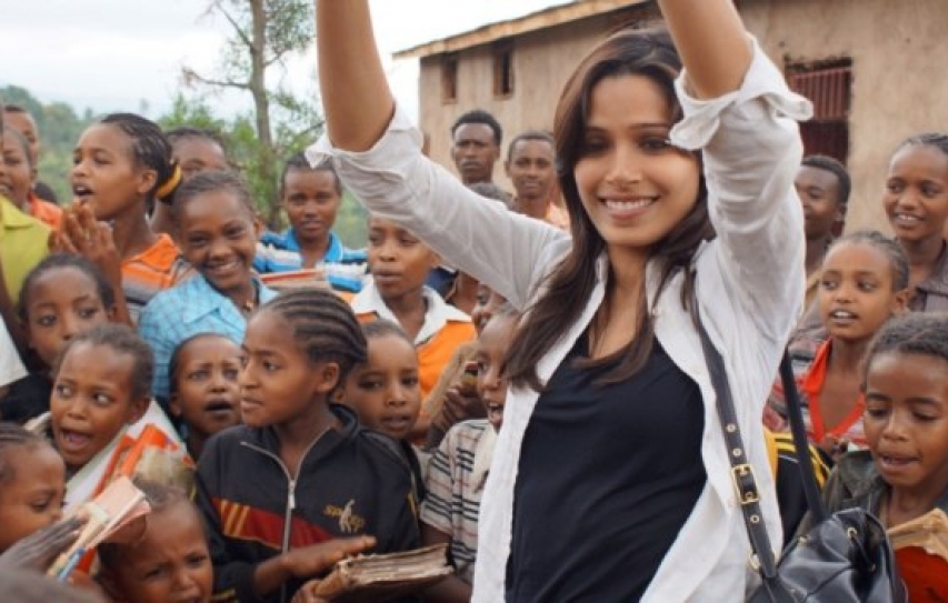 Freida Pinto Attends Girl Summit