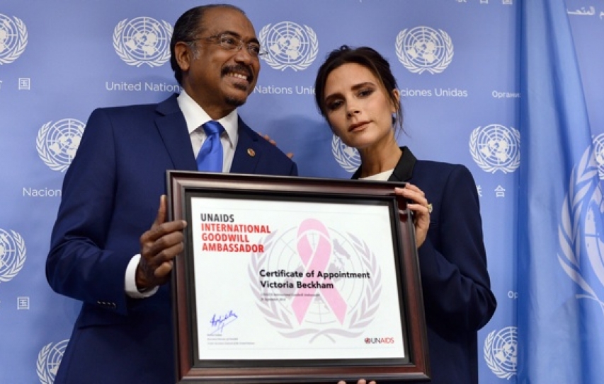 Victoria Beckham Named As UNAIDS International Goodwill Ambassador